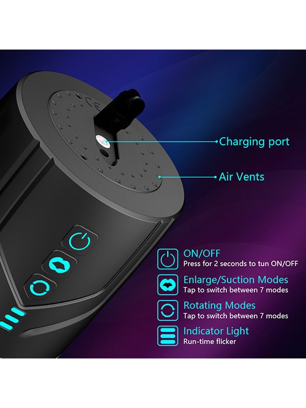 NOXXX CycloPulse Dönme ve Emiş Modlu Mastürbatör