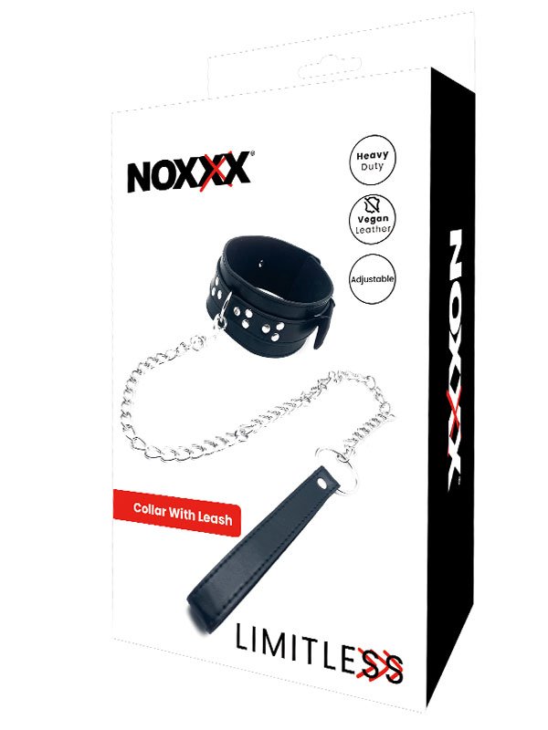NOXXX LIMITLESS Siyah Deri Boyun Tasması