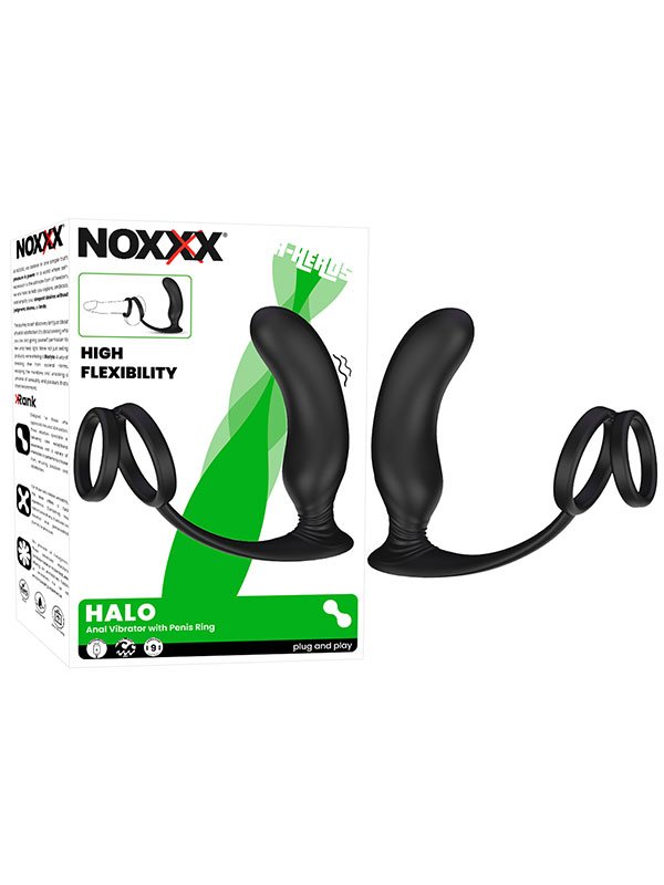 802167-1 NOXXX Halo Penis Halkalı Prostat ve Şarjlı Anal Masaj Vibratörü