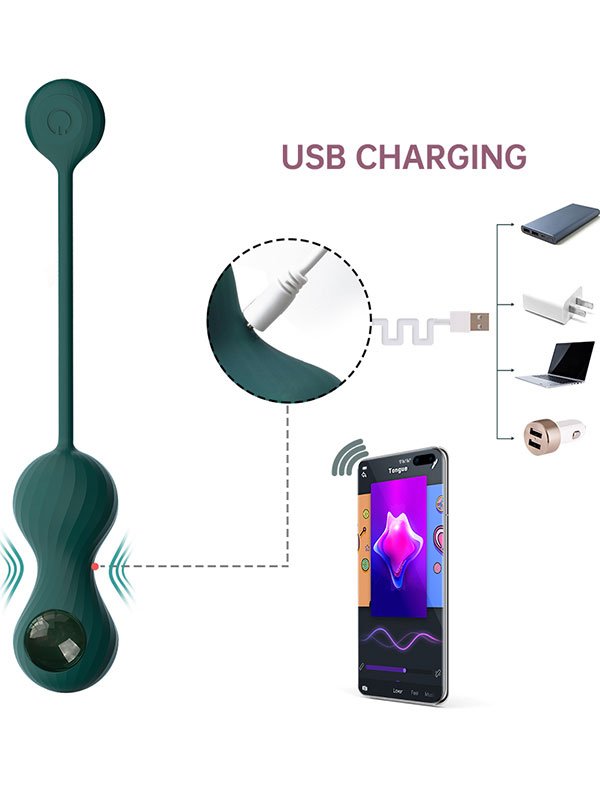 Magic Motion Crystal Duo Telefon Kontrollü Kegel Egzersiz Topları