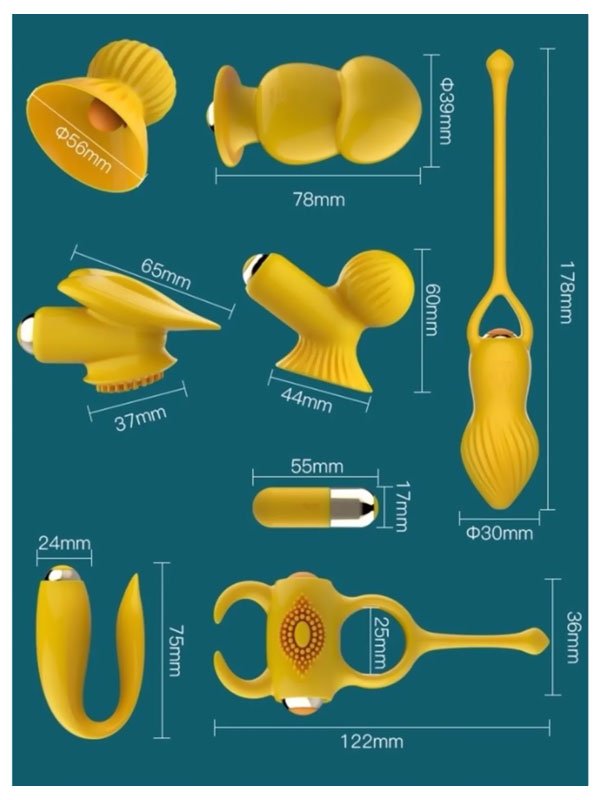 Çiftler İçin 7 Parça Fantezi Seti