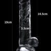 Flawless 7.5'' Clear Jel Dildo 19 cm