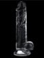 LV310016-5 Flawless 7.5'' Clear Jel Dildo 19 cm