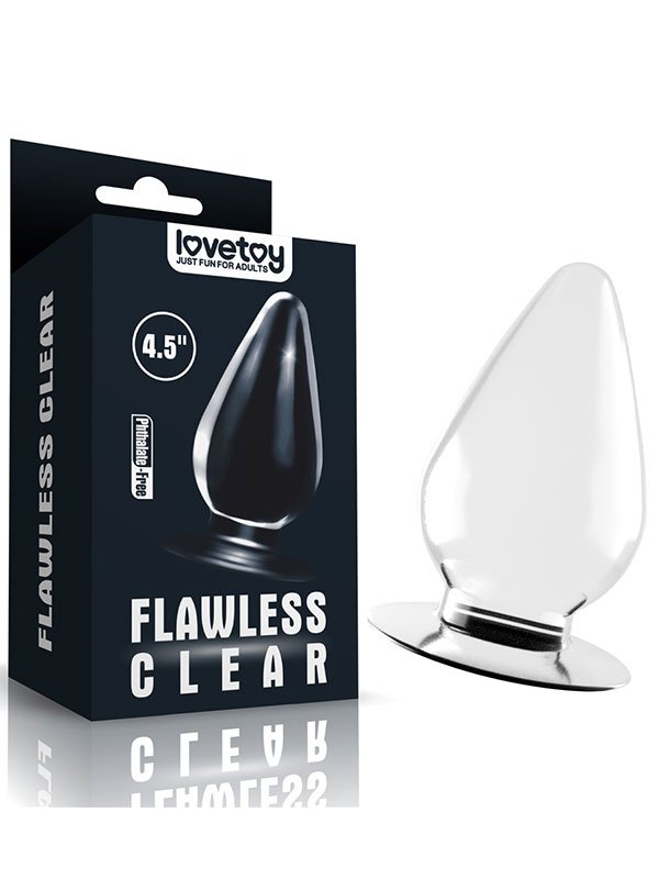 Flawless 4.5'' Clear Anal Plug