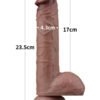 9'' Dual Layered Silicone Cock