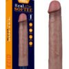 LV430221-2 9" REAL SOFTEE Rechargeable Silicone Vibrating Dildo