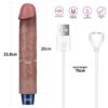 LV430221-3 9" REAL SOFTEE Rechargeable Silicone Vibrating Dildo