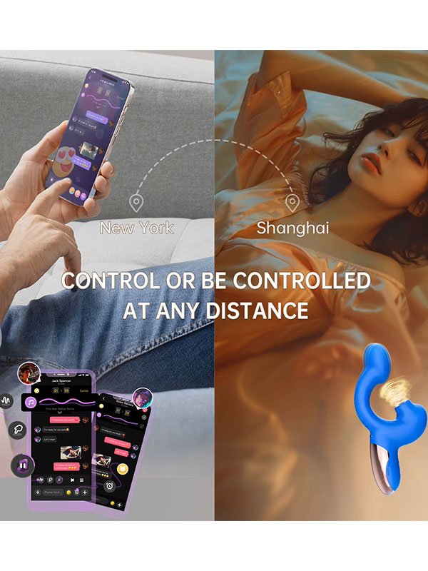 Magic Ponder Telefon Kontrollü Hareket Algılama Özellikli Çift Uyarımlı Vibratör