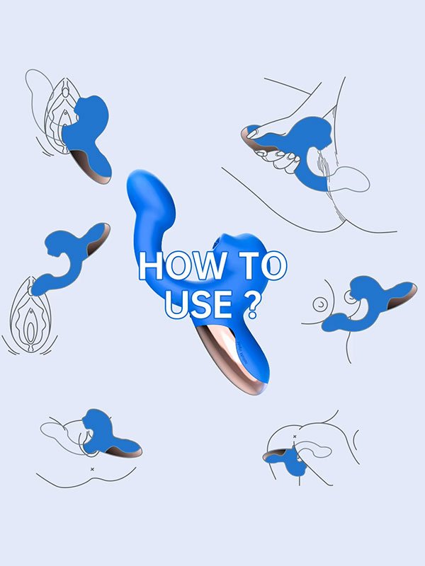 Magic Ponder Telefon Kontrollü Hareket Algılama Özellikli Çift Uyarımlı Vibratör