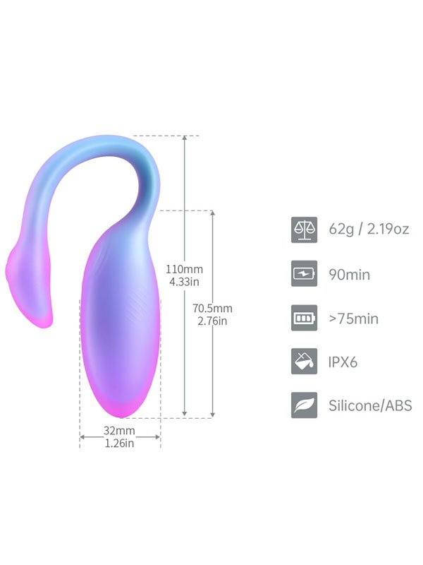 Magic Flamingo Max Telefon Kontrollü Giyilebilir Vibratör Mavi