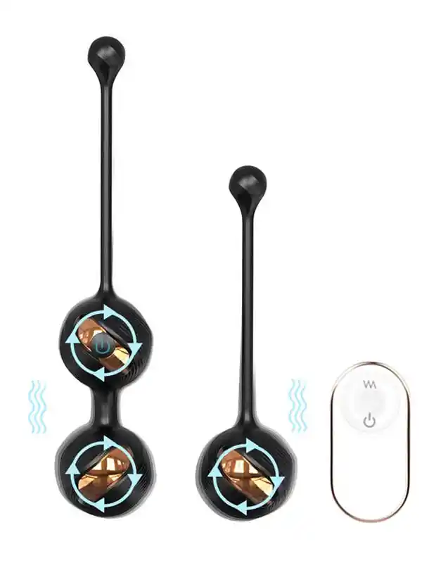 Şarjlı Aşk Topları Anal ve Vajinal Kullanım için Uzaktan Kumandalı