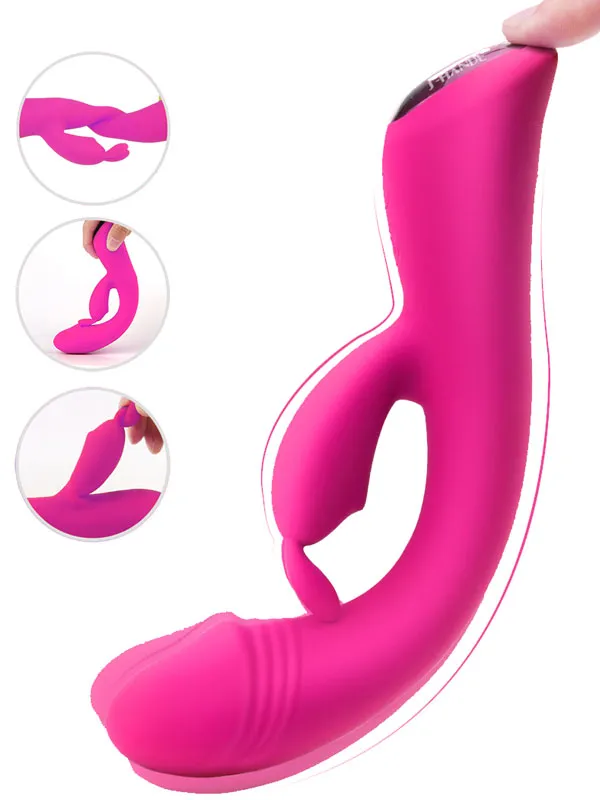 Ultra Güçlü Şarjlı Titreşimli Tavşan Vibratör 22 cm