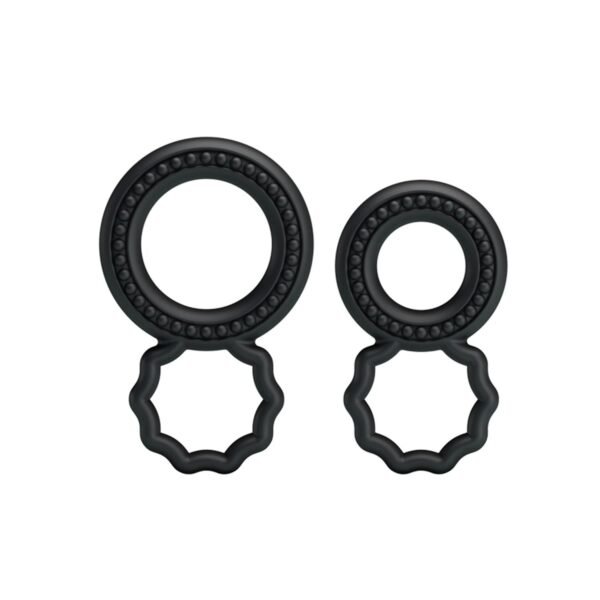 Baile Çift Halkalı Silikon Penis Halkası Seti 2 Boy