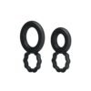Baile Çift Halkalı Silikon Penis Halkası Seti 2 Boy