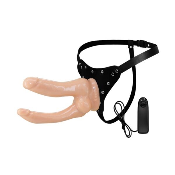 Baile Jessica Çift Uçlu Titreşimli Strap-On Kemer Seti (Pilli)