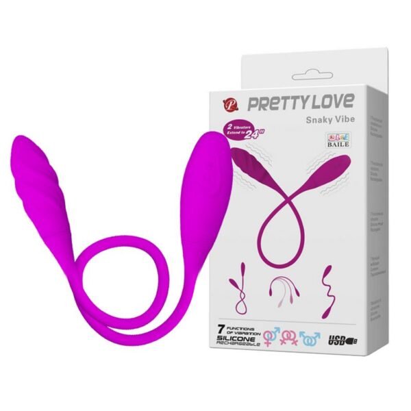 Baile Pretty Love Çift Uçlu Titreşimli Love Egg