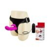 Baile Ultra Harness Titreşimli Strap-On Set – Bunny Klitoris Uyarıcılı Silikon Dildo