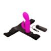 Baile Ultra Harness Titreşimli Strap-On Set – Bunny Klitoris Uyarıcılı Silikon Dildo