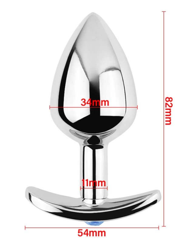 NOXXX Anal Plug Taşlı T şeklinde 8 cm