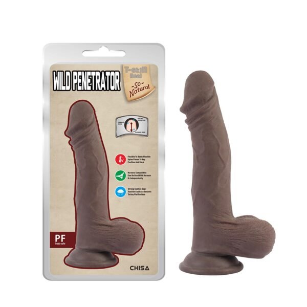 Chisa Wild Penetrator Kahverengi Realistik Dildo 21,5 cm