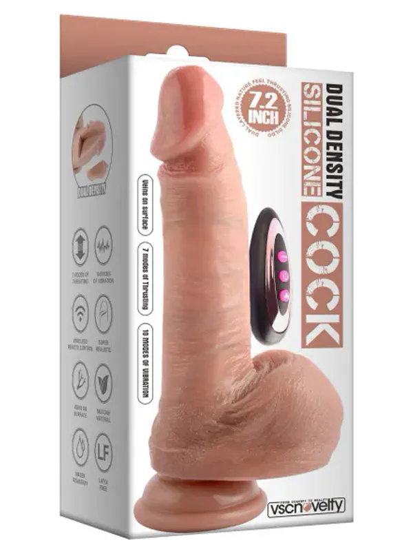 cift-katmanli-isitmali-ileri-geri-hareketli-uzaktan-kumandali-sarjli-dildo-19-cm-1-VN110201 Isıtma İleri Geri Hareket Çift Katman Uzaktan Kumandalı Şarjlı Dildo 19 cm