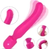 Isıtmalı Masaj Wand Çift Taraflı Vibratör 23 cm