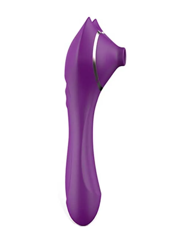 Klitoral Emiş ve İtme Hareketli Çift Taraflı Vibratör