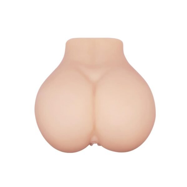 Crazy Bull Yuvarlak Kalça Formlu Çift Tünelli Çift Titreşim Motorlu Kalça Mastürbatör