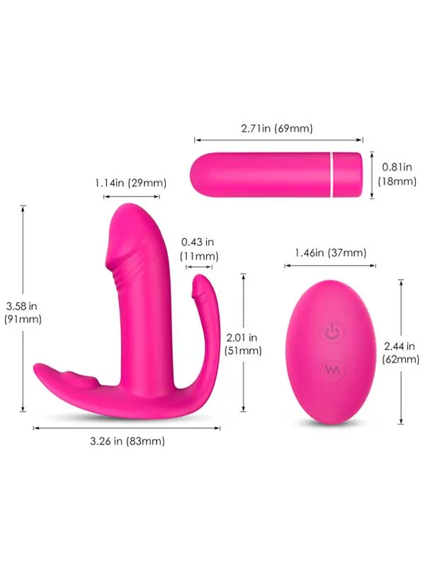 Çiftler İçin Giyilebilir Şarjlı Uzaktan Kumandalı Vibratör