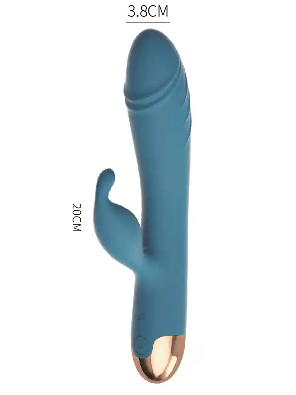 10 Titreşim Modlu Dönme Hareketli Şarjlı Tavşan Vibratör 20 cm