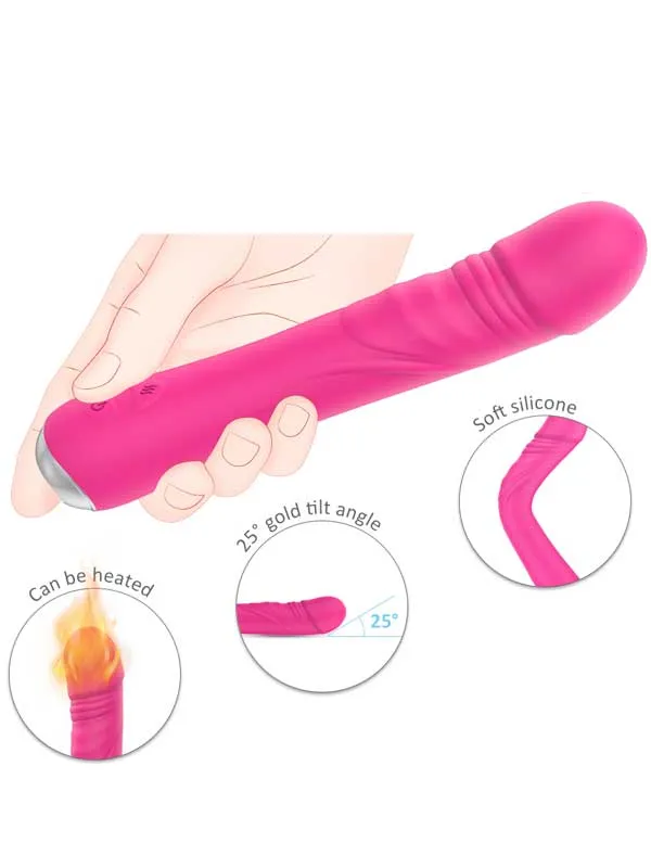 Isıtmalı Titreşimli Esnek Vibratör 21 cm