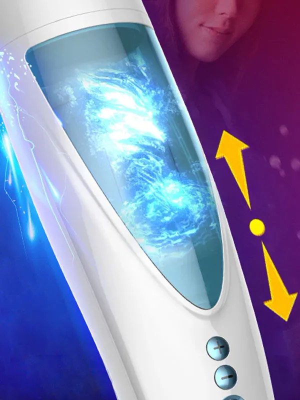 İleri Geri ve Dönme Hareketli Şarjlı Otomatik Süper Mastürbatör