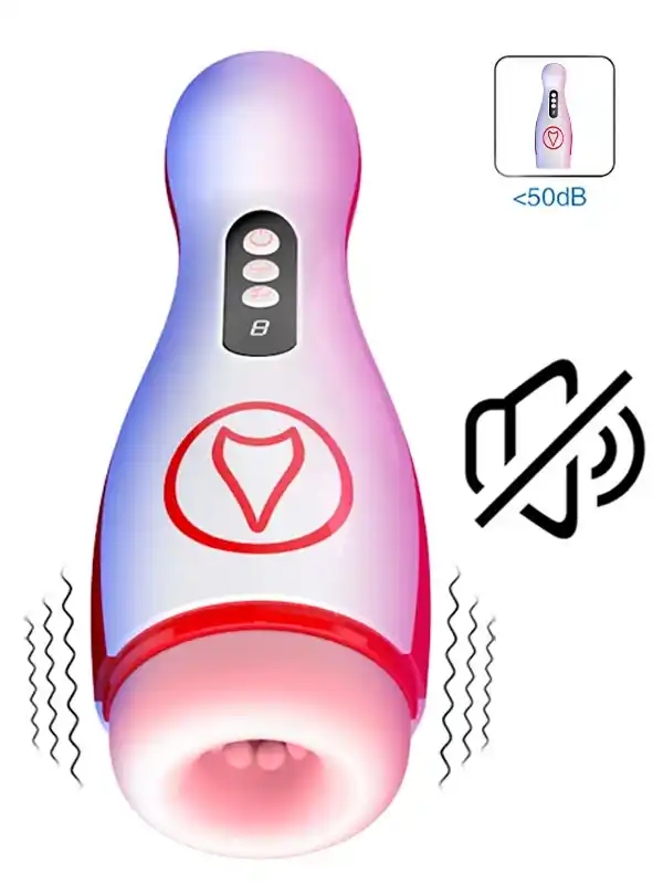 Vakumlu ve Titreşim Özellikli Şarjlı Oral Seks Mastürbatörü