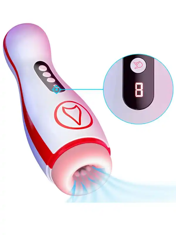 Vakumlu ve Titreşim Özellikli Şarjlı Oral Seks Mastürbatörü