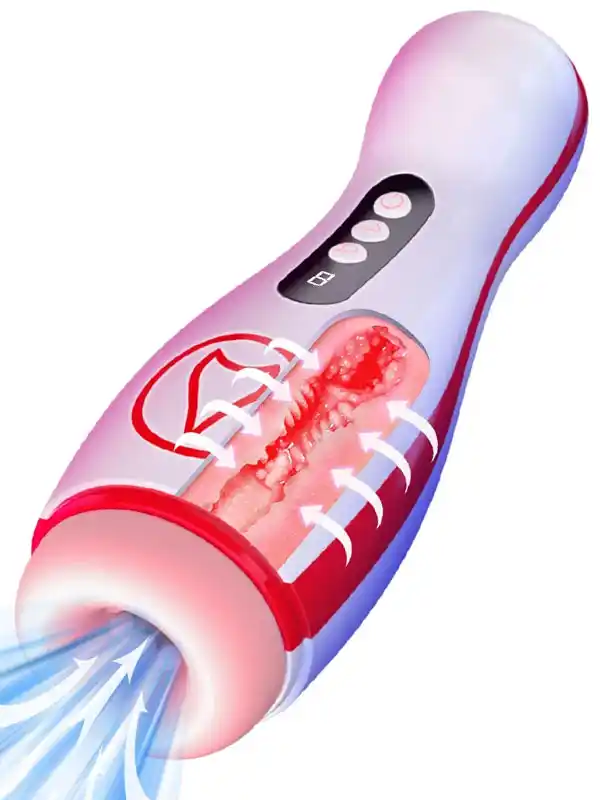 Vakumlu ve Titreşim Özellikli Şarjlı Oral Seks Mastürbatörü