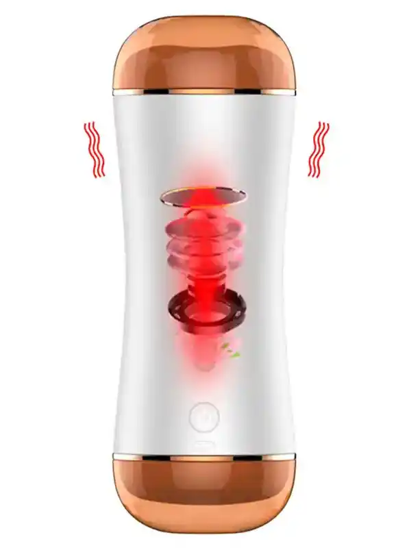 Vajinal ve Oral Şarjlı Titreşimli Sesli Masturbatör