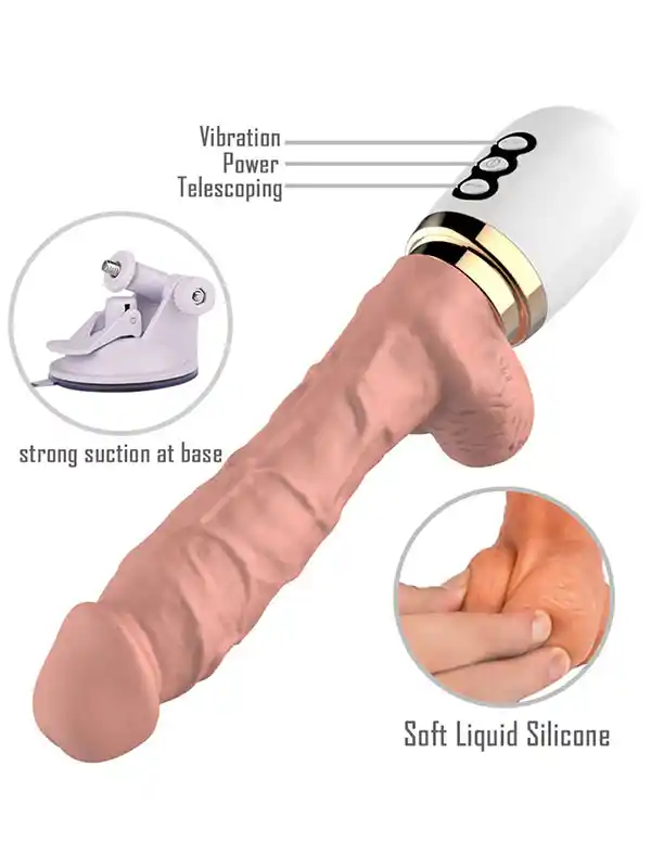 Isıtmalı İleri Geri Hareket Şarjlı Uzaktan Kumandalı Seks Makinesi