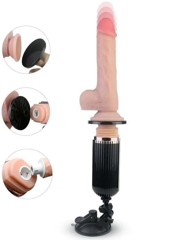 Uzaktan Kumandalı İleri Geri Hareketli Şarjlı Vantuzlu Seks Makinası