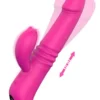 İleri Geri ve Dönme Hareketli Isıtmalı Şarjlı Tavşan Vibratör 22 cm