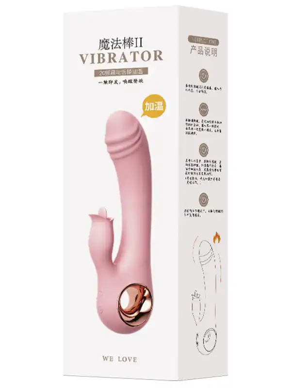 Dil Sitimilasyonlu Isıtmalı Şarjlı Vibratör 19 cm