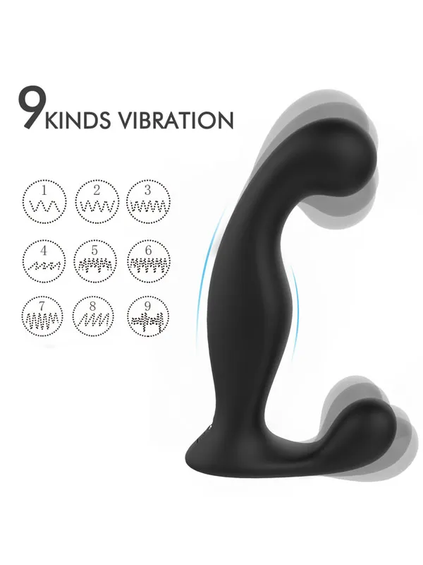 Anal ve Prostat Uyarım Vibratörü Uzaktan Kumandalı Şarjlı