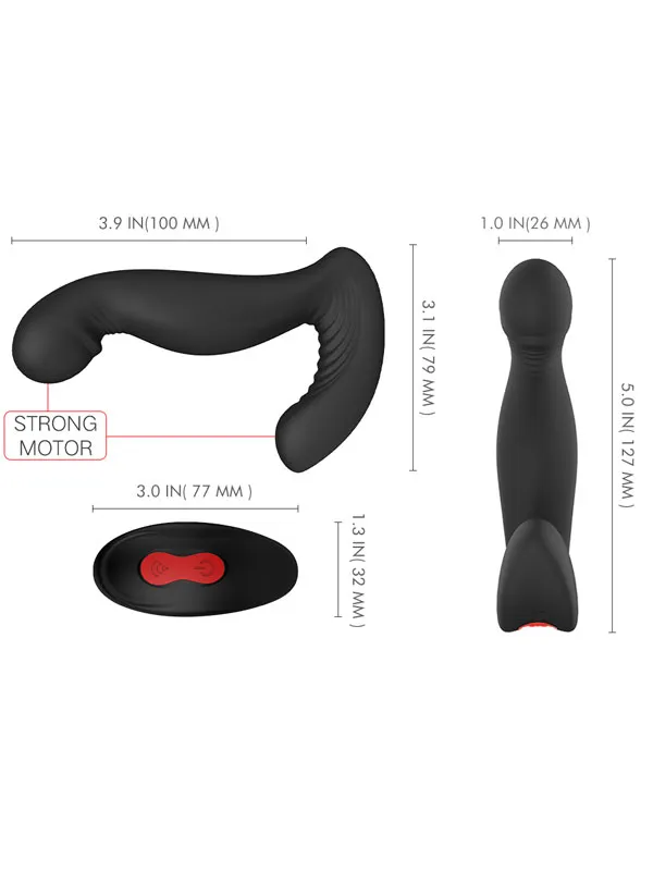 Uzaktan Kumandalı Şarjlı Anal Vajinal Klitoris ve Prostat Vibratörü