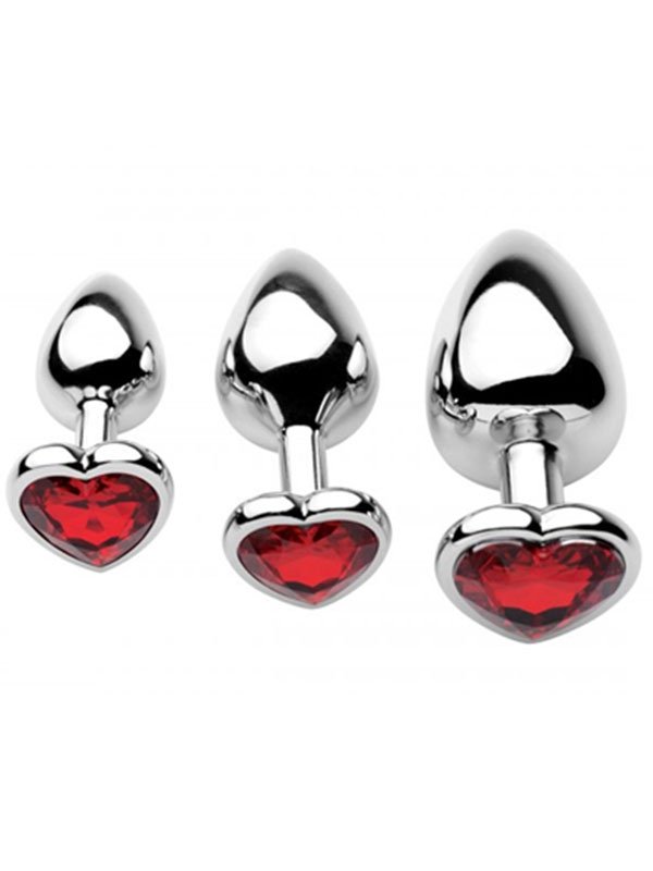 NOXXX 3'lü Kalpli Çelik Anal Plug