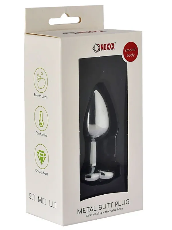 NOXXX Kalp Mücevherli Çelik Plug Medium