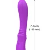 Esnek Ultra Güçlü Şarjlı Vibratör 18 cm