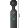 Isıtmalı Şarjlı 12 Titreşim Modlu Wand LCD Ekranlı Vibratör 22 cm