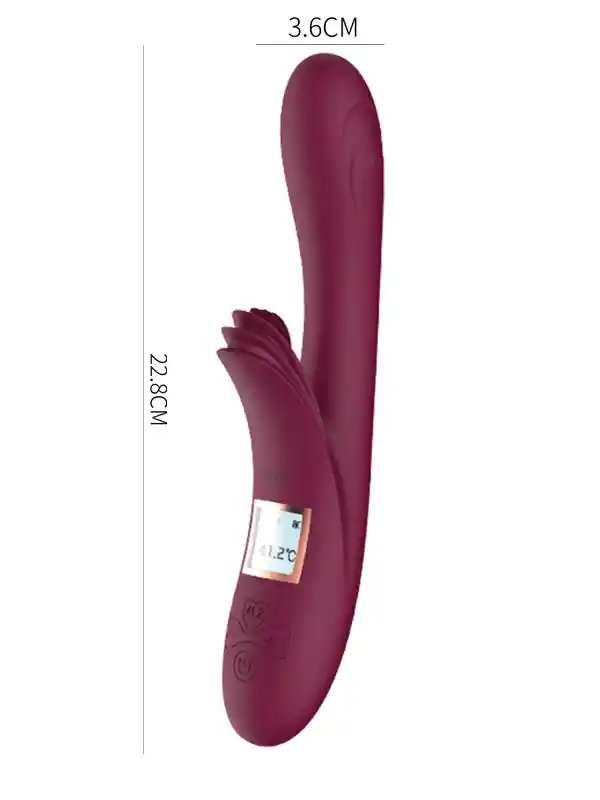 lcd-ekranli-rotating-isitmali-sarjli-10-titresim-modlu-luks-vibrator-23-cm-4 Isıtmalı Şarjlı LCD Ekranlı 10 Titreşim Modlu Vibratör 23 cm