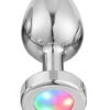NOXXX Çelik Anal Plug Led Işıklı Orta Boy