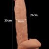 LoveToy Büyük Boy Realistik Gerçekci Dildo 28 cm