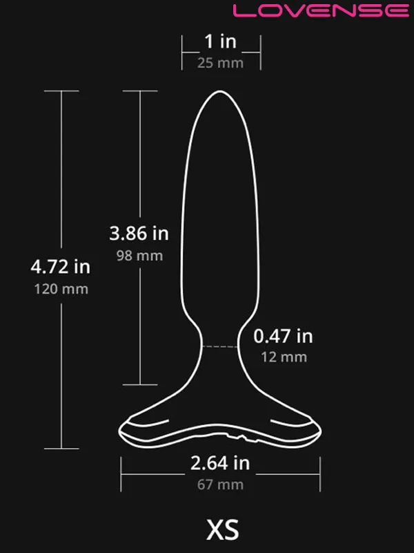 Lovense HUSH 2 Anal Plug 1" App Controlled